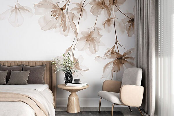 Delicate blossoms in soft hues