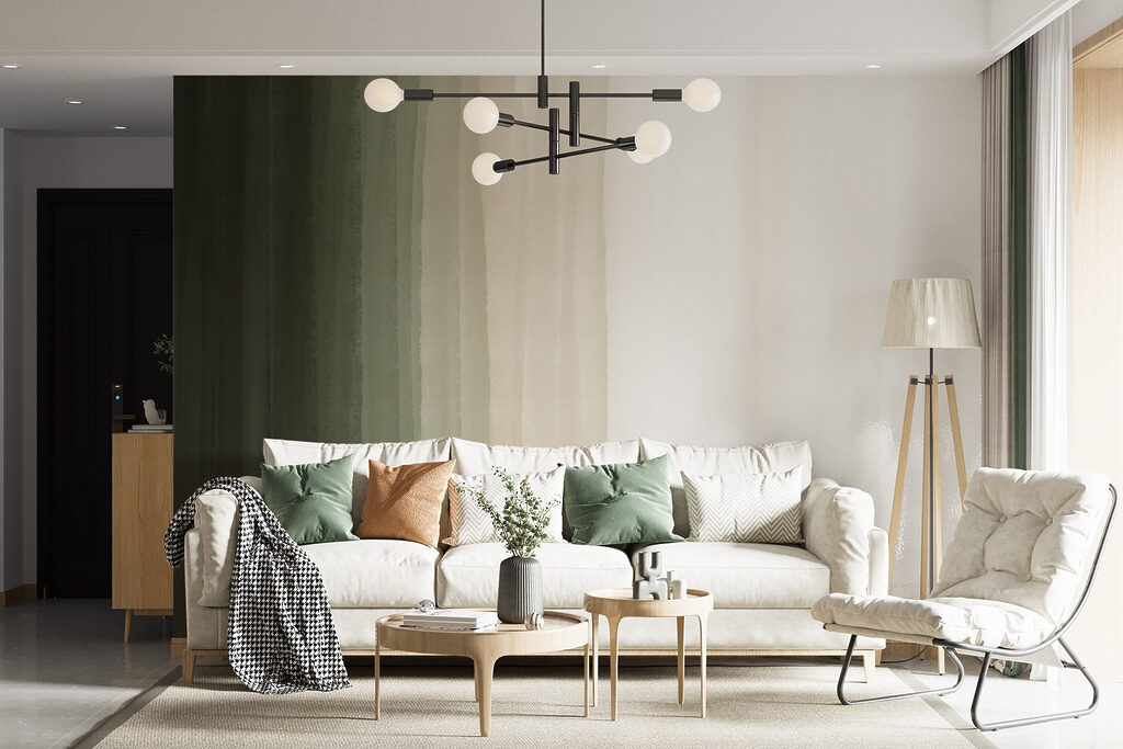 Smooth gradient of earthy tones