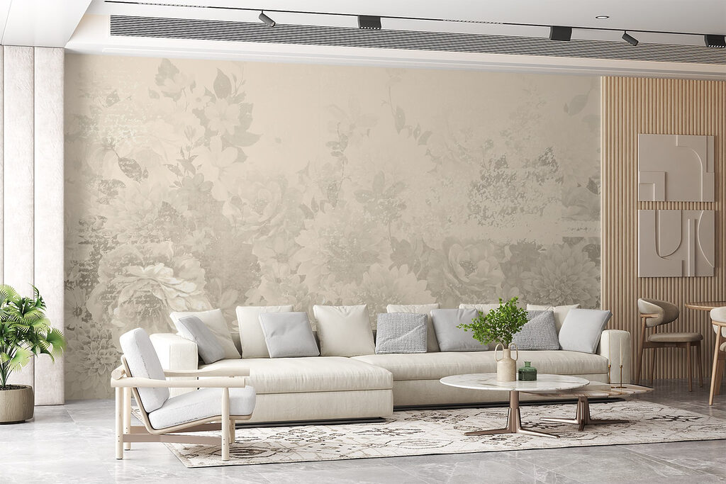 Delicate floral patterns in soft hues