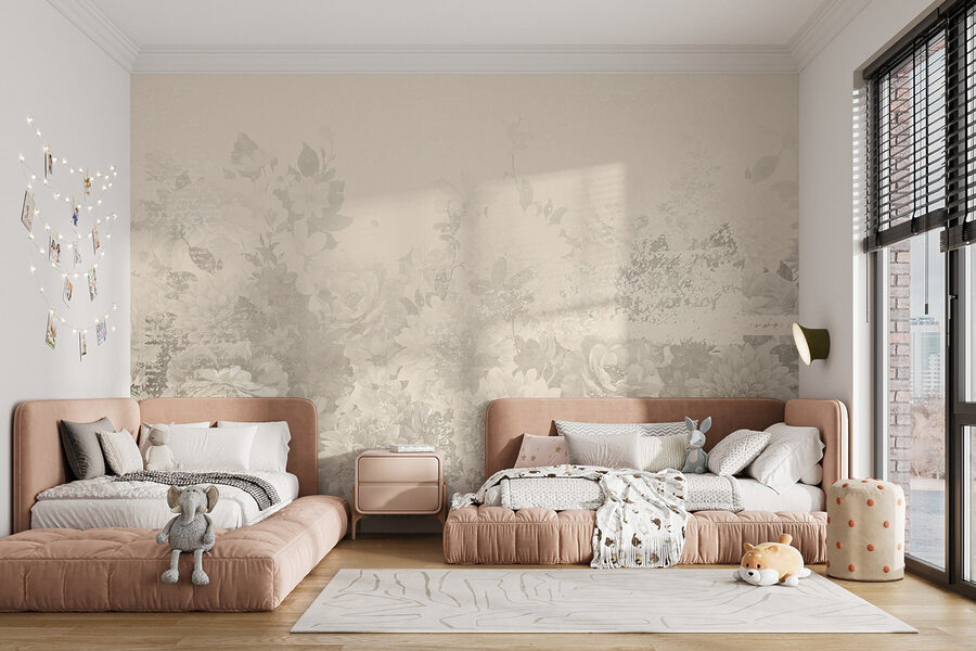 Delicate floral patterns in soft hues Delicate floral patterns in soft hues