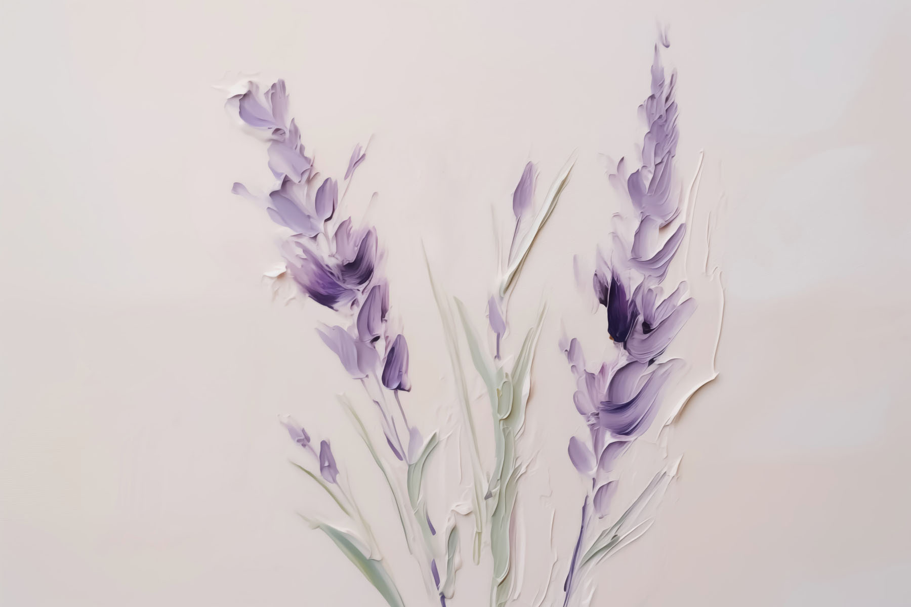 Painting of purple flowers Painting of purple flowers