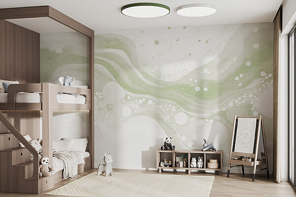 White and green paint