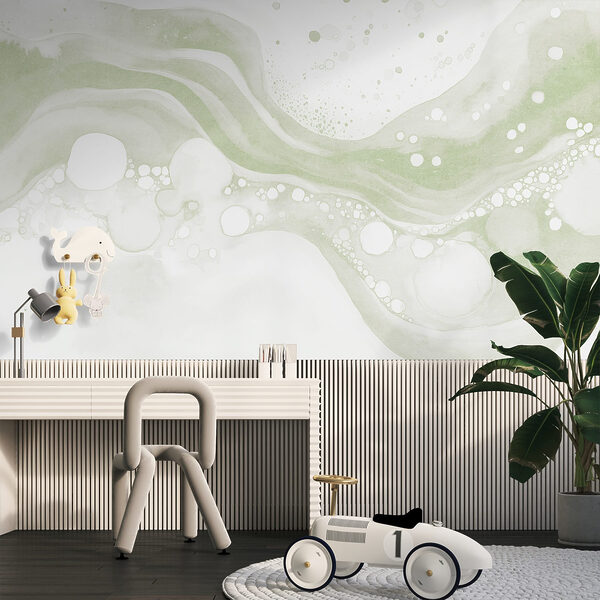 White and green paint