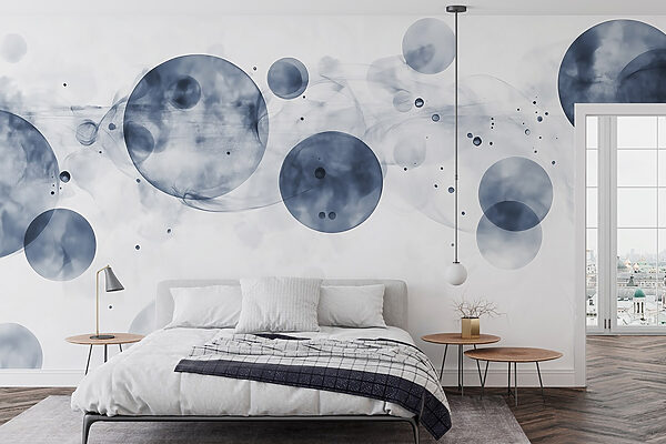 Ταπετσαρίες Ομάδα κύκλων με καπνό