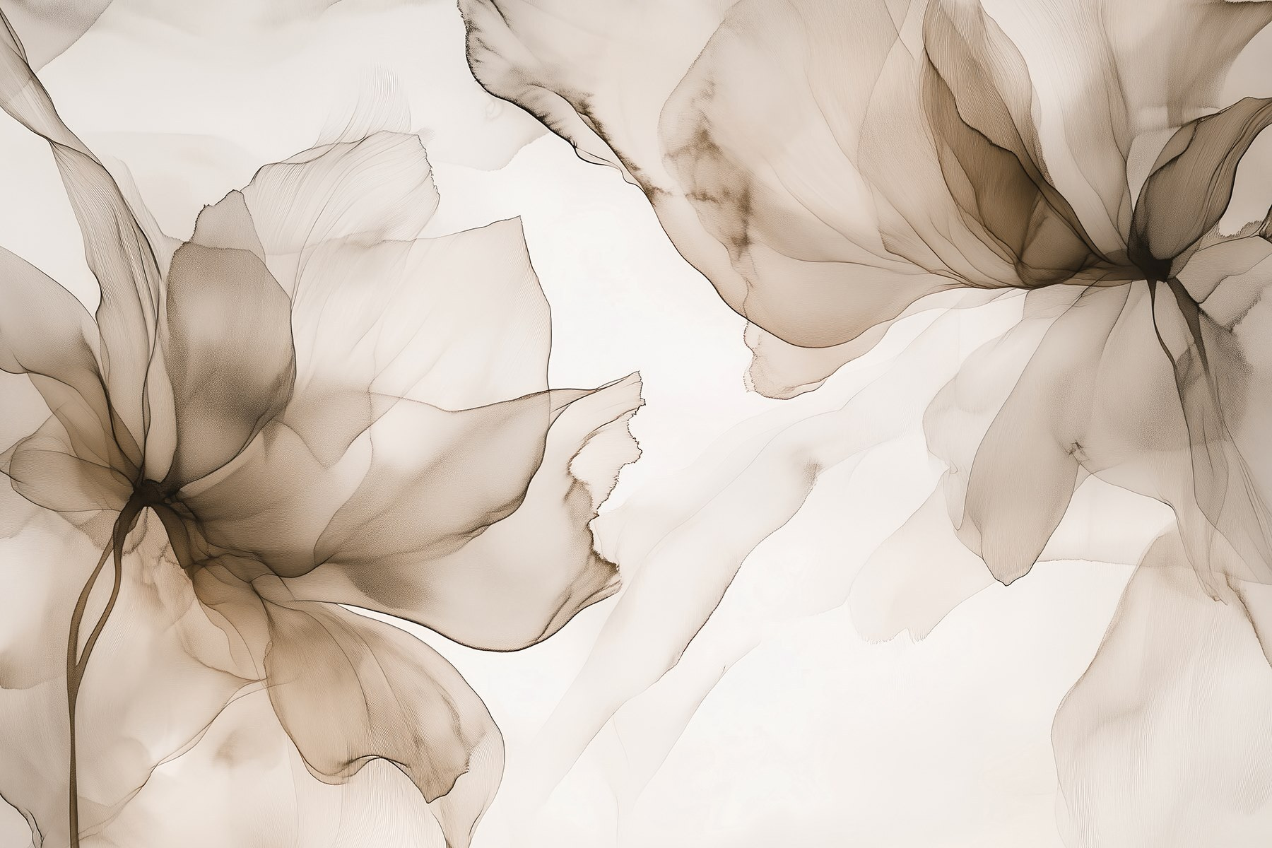 Delicate floral abstract design