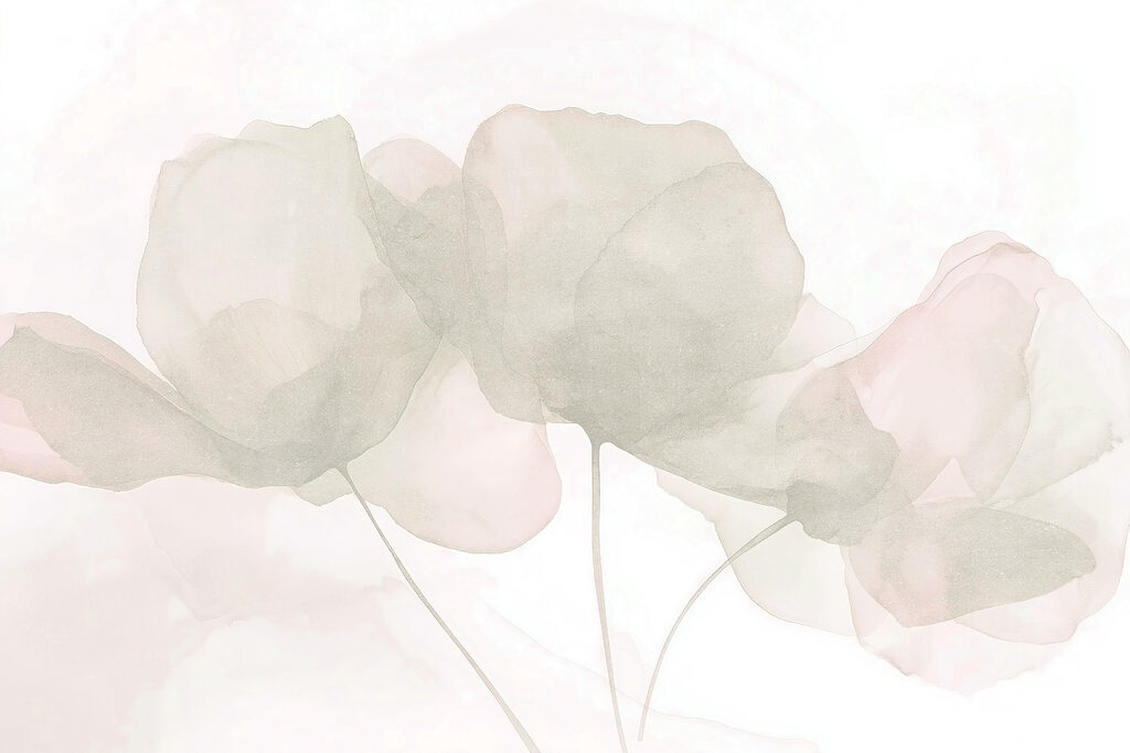 Delicate petals in soft hues