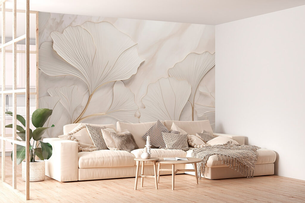 Delicate leaves on a soft background Delicate leaves on a soft background