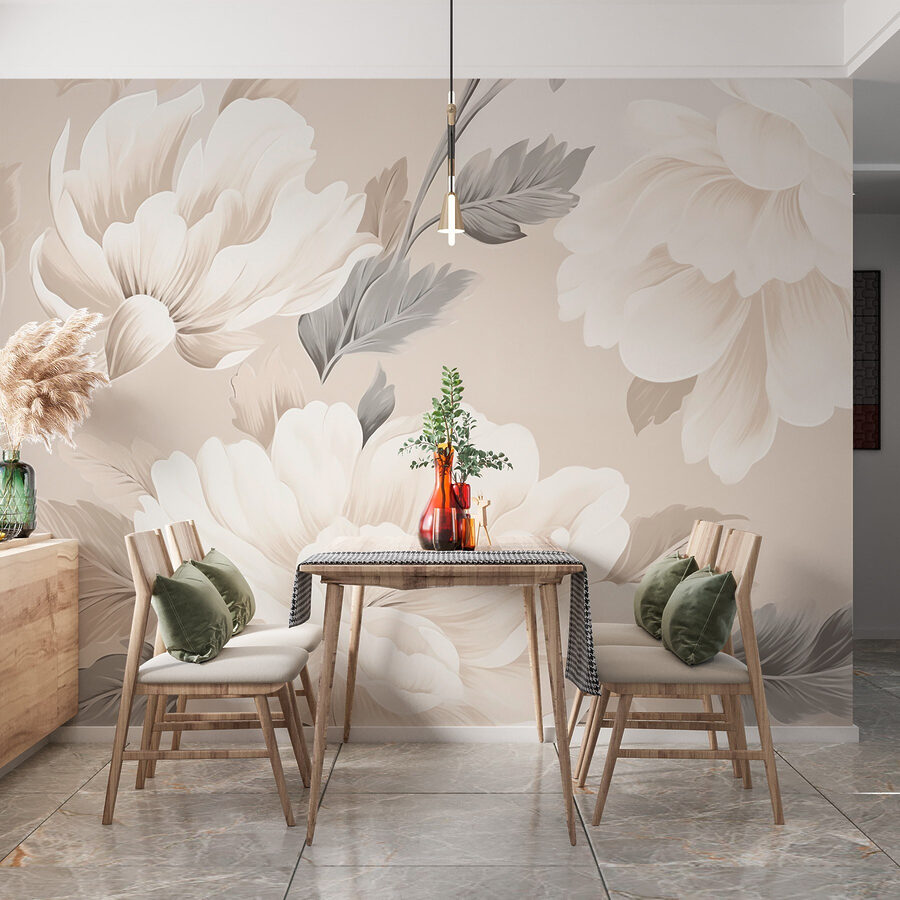Wallpaper with flowers Wallpaper with flowers