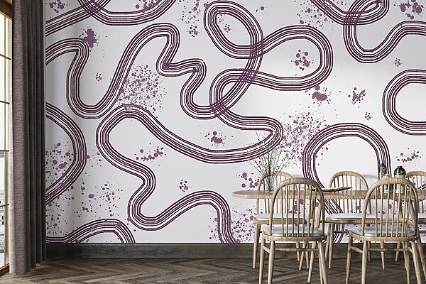 Pattern of lines and spots