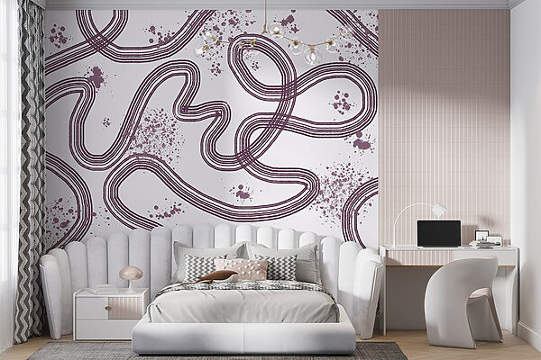 Pattern of lines and spots