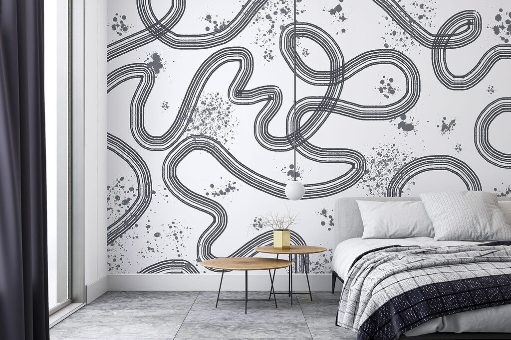 Black and white map of a race track