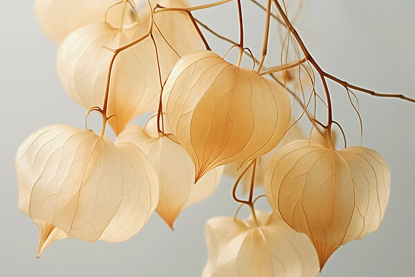 Delicate lanterns in soft hues