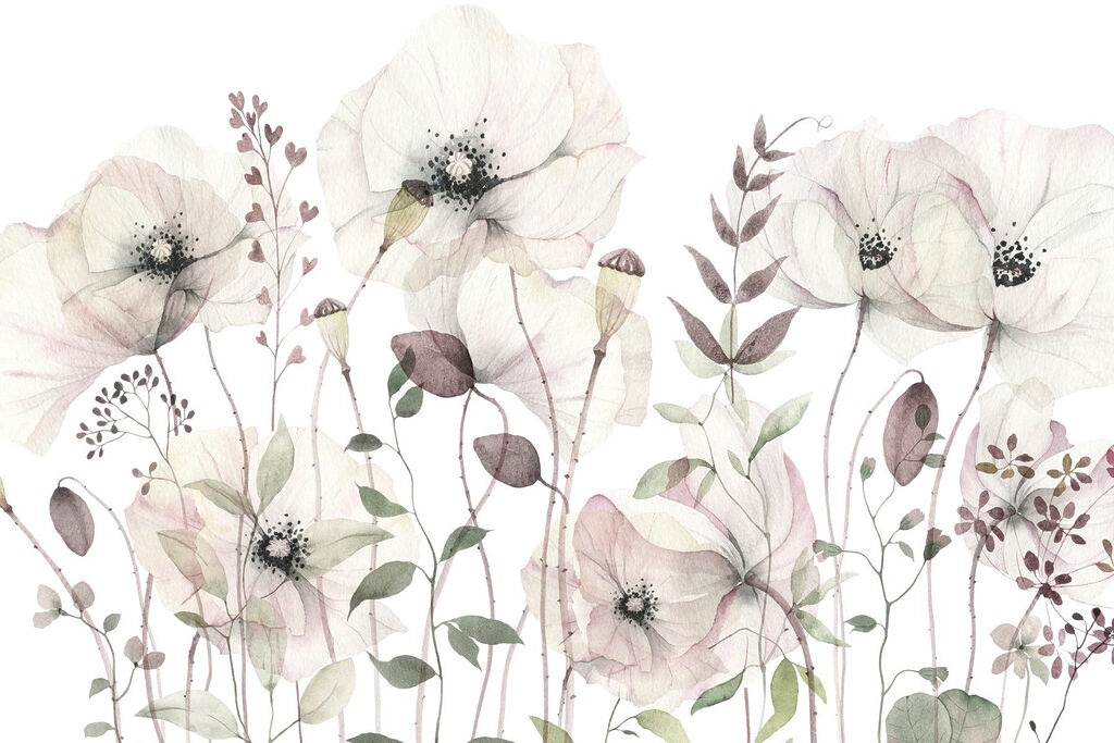 Delicate blooms in soft hues