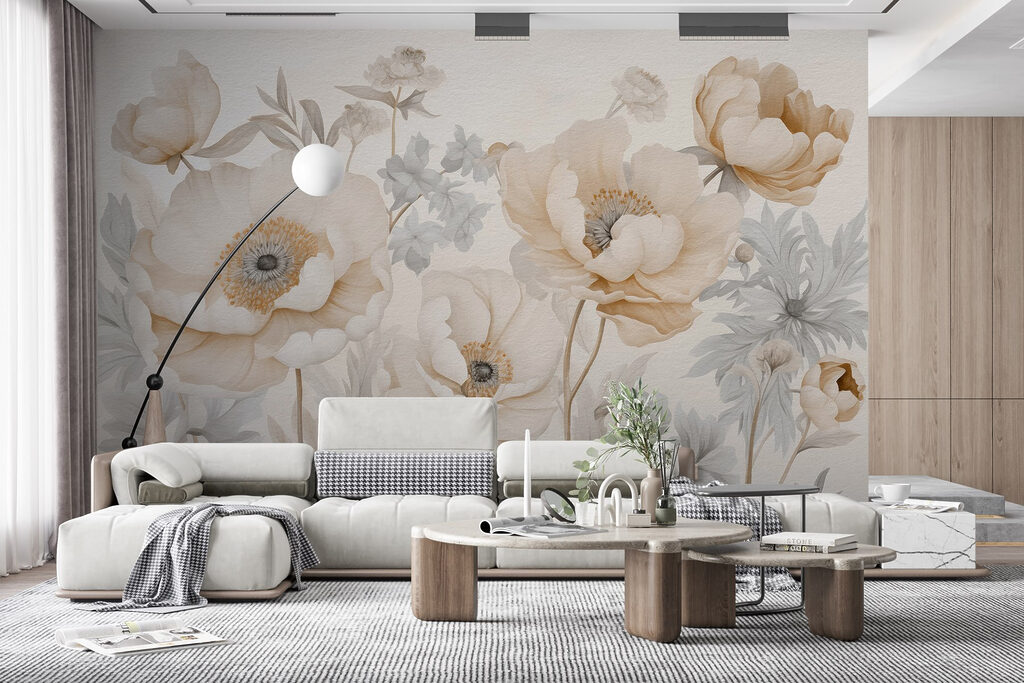 Delicate blossoms in soft hues