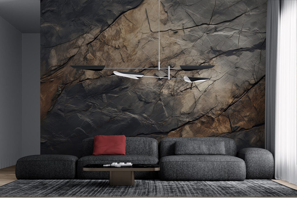 Textured earth tones and intricate patterns