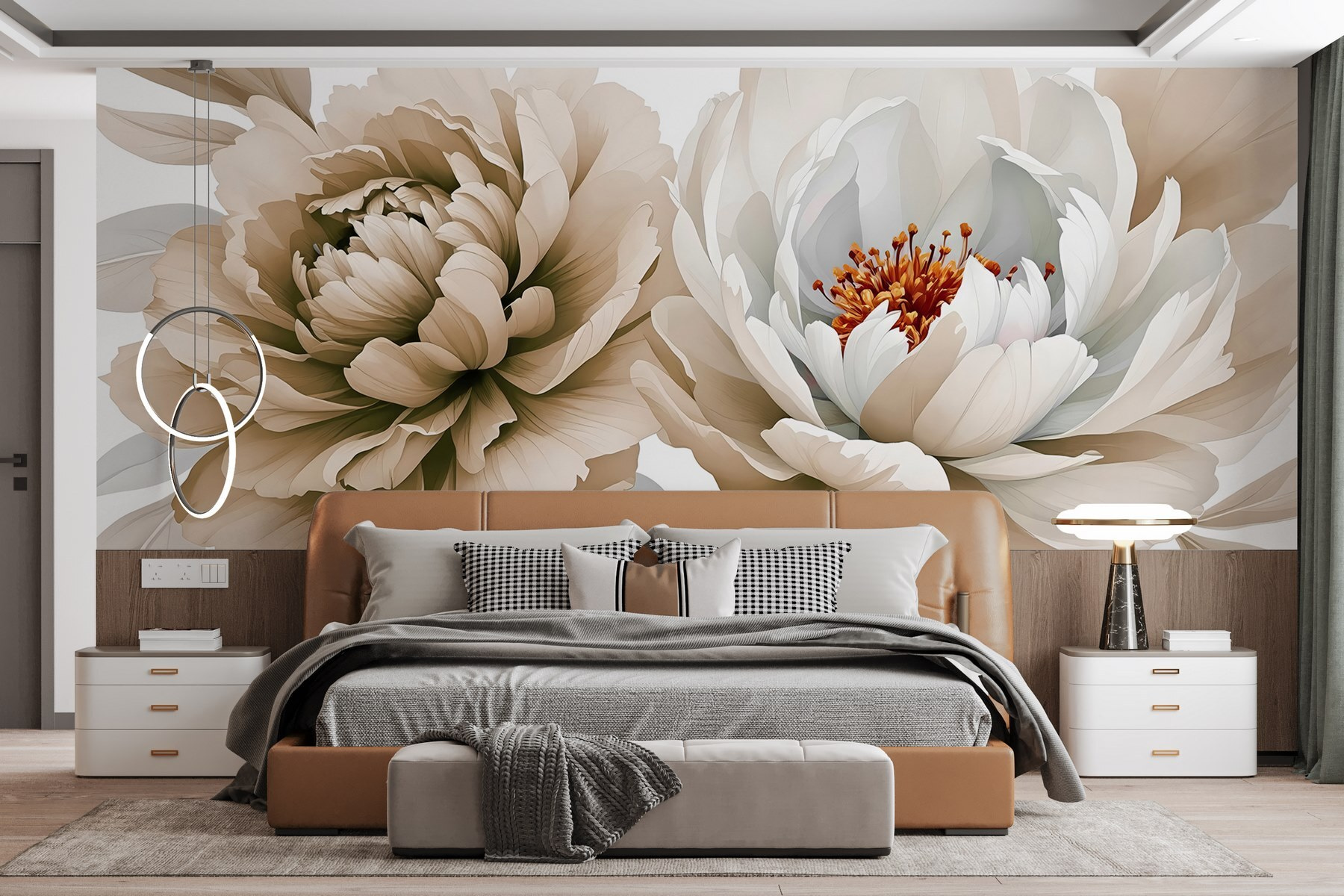 Delicate blooms in soft hues