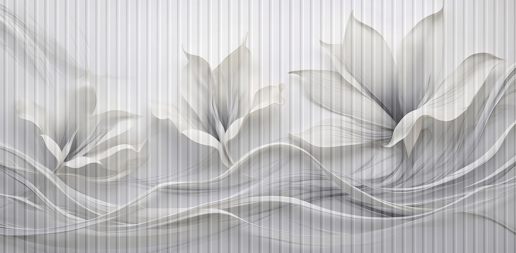 Elegant floral design with flowing patterns