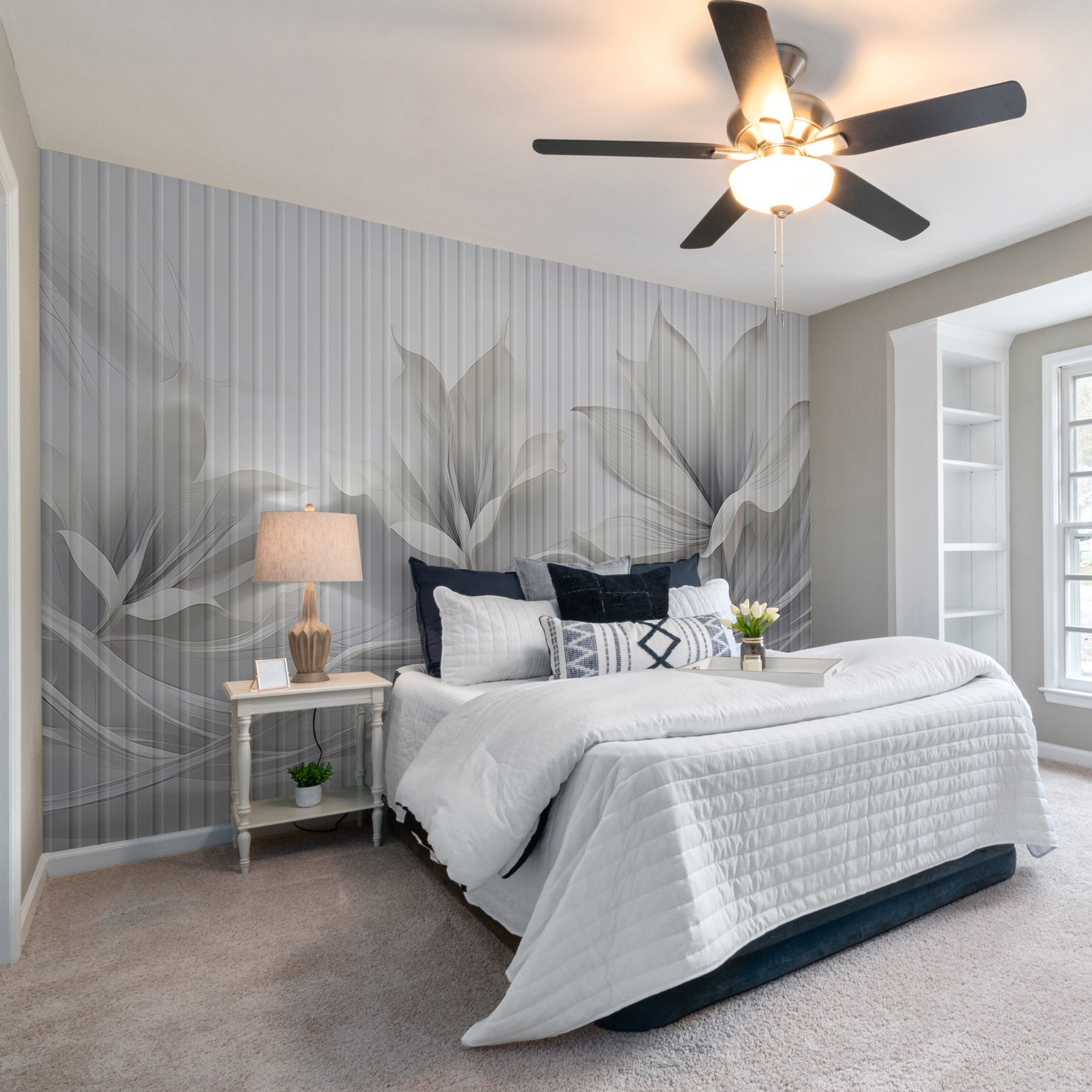 Elegant floral design with flowing patterns