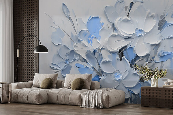 Painting of flowers in a vase