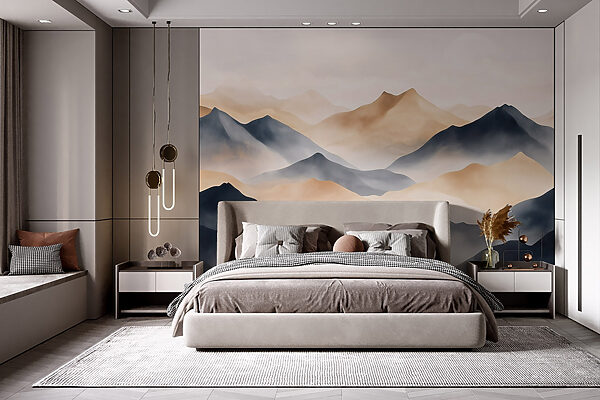 Ταπετσαρίες Οροσειρά με ομίχλη