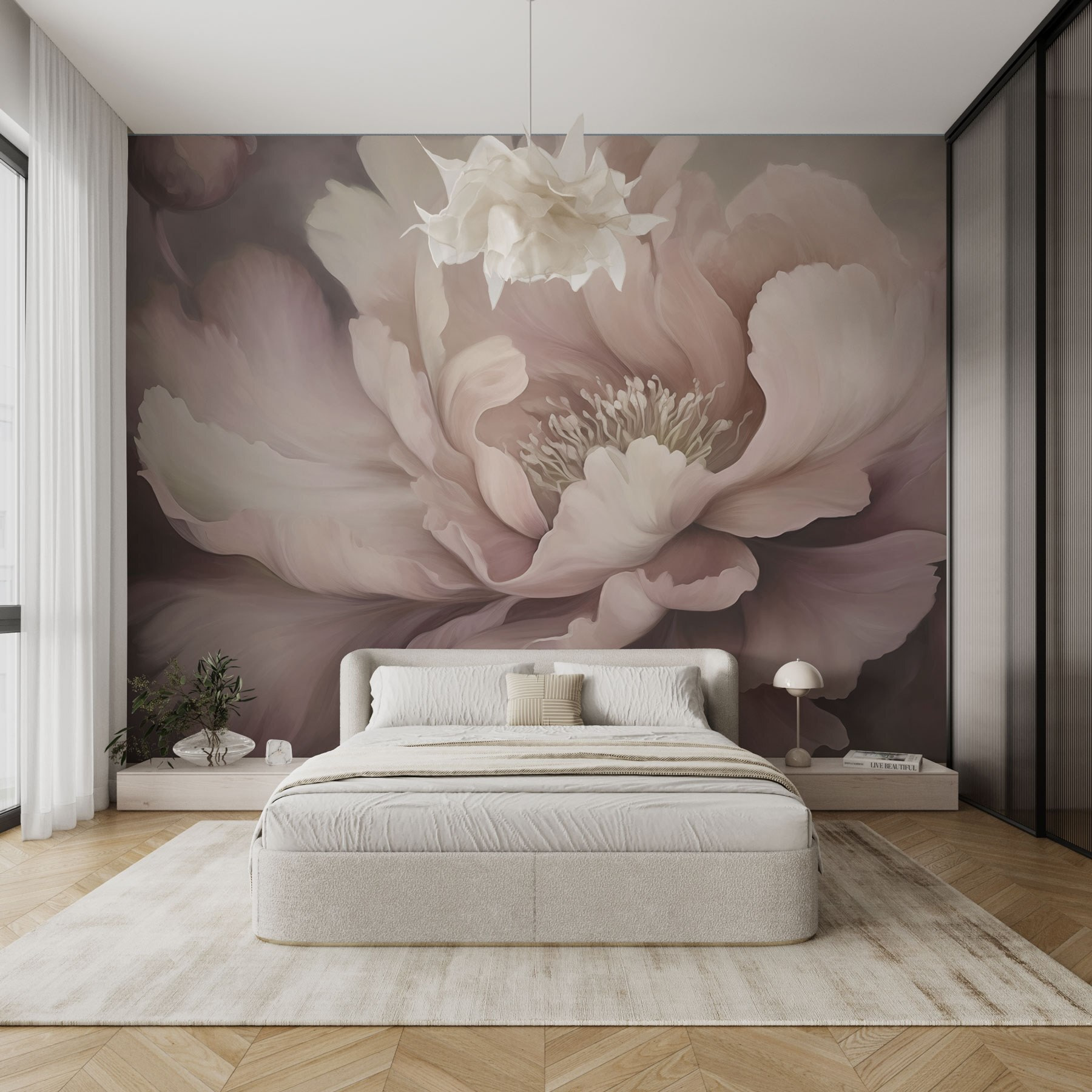 Delicate petals in soft hues
