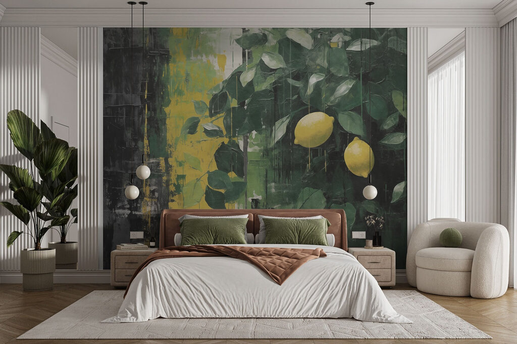 Painting of lemons from a tree