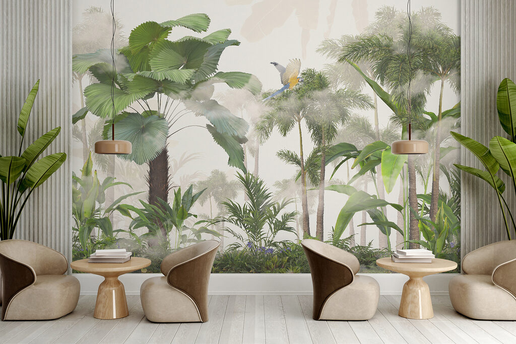 Group of trees and plants