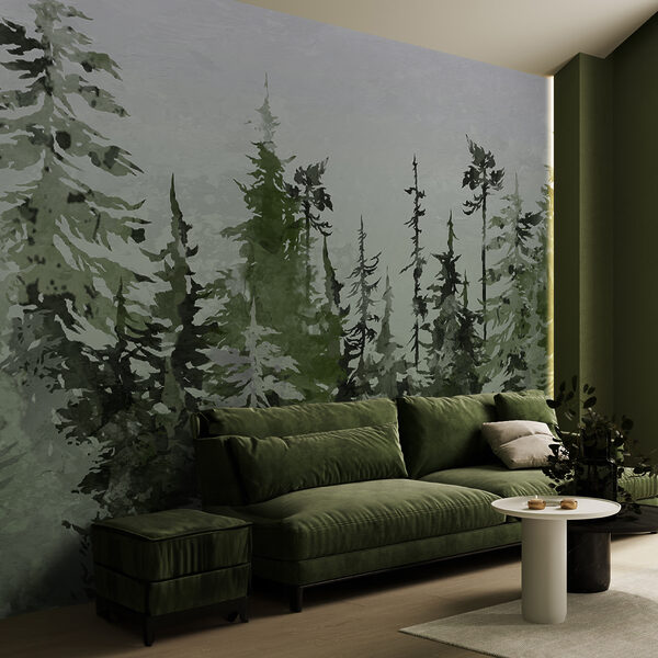 Group of trees in a forest