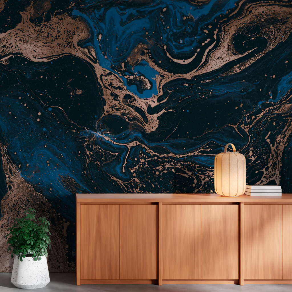 Swirling Midnight and Copper Rivers