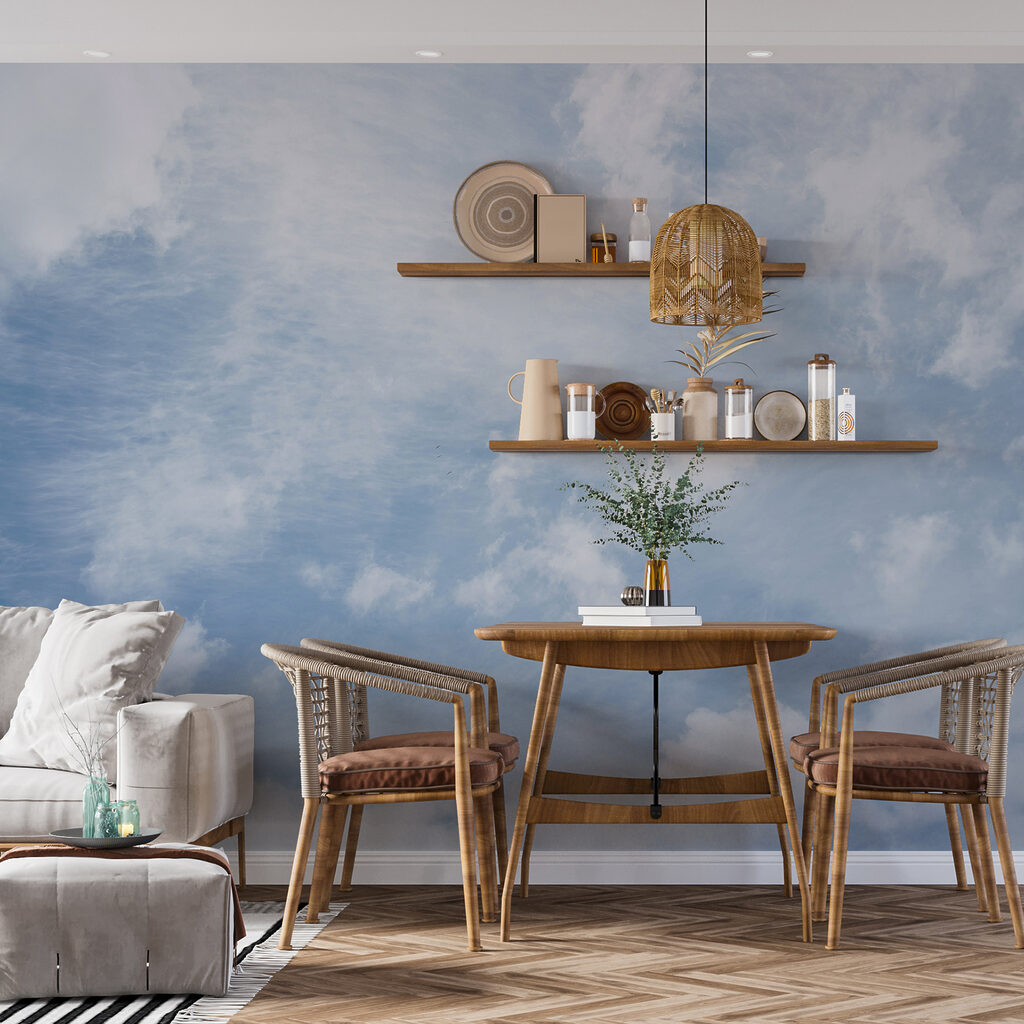 Blue sky with clouds