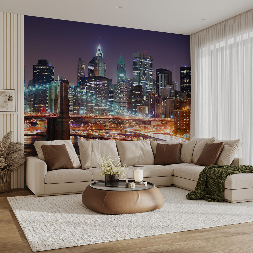 Bridge over a river with lights Bridge over a river with lights