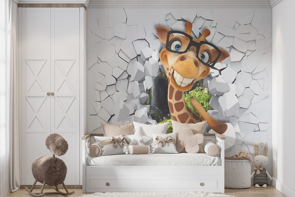 Giraffe cartoon character in glasses Giraffe cartoon character in glasses