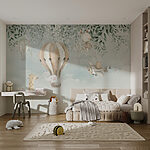 Ταπετσαρίες Ζωγραφική των ζώων που πετούν στον ουρανό