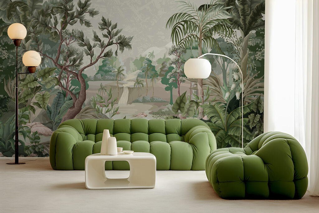 Painting of a forest