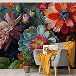 Ταπετσαρίες Έντονα άνθη σε εντυπωσιακά χρώματα