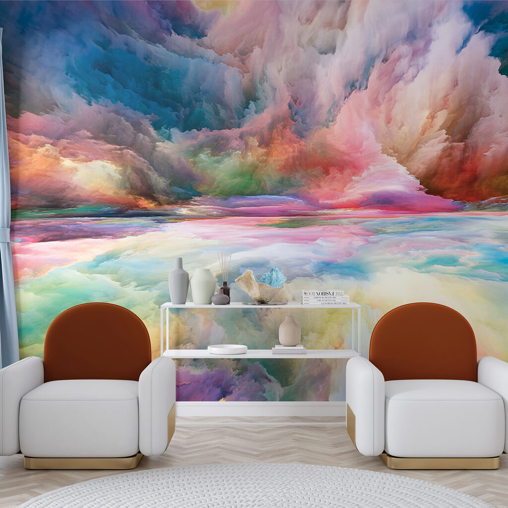 Colorful clouds in the sky Colorful clouds in the sky