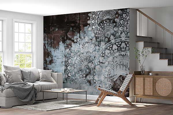 Abstract patterns in muted colors