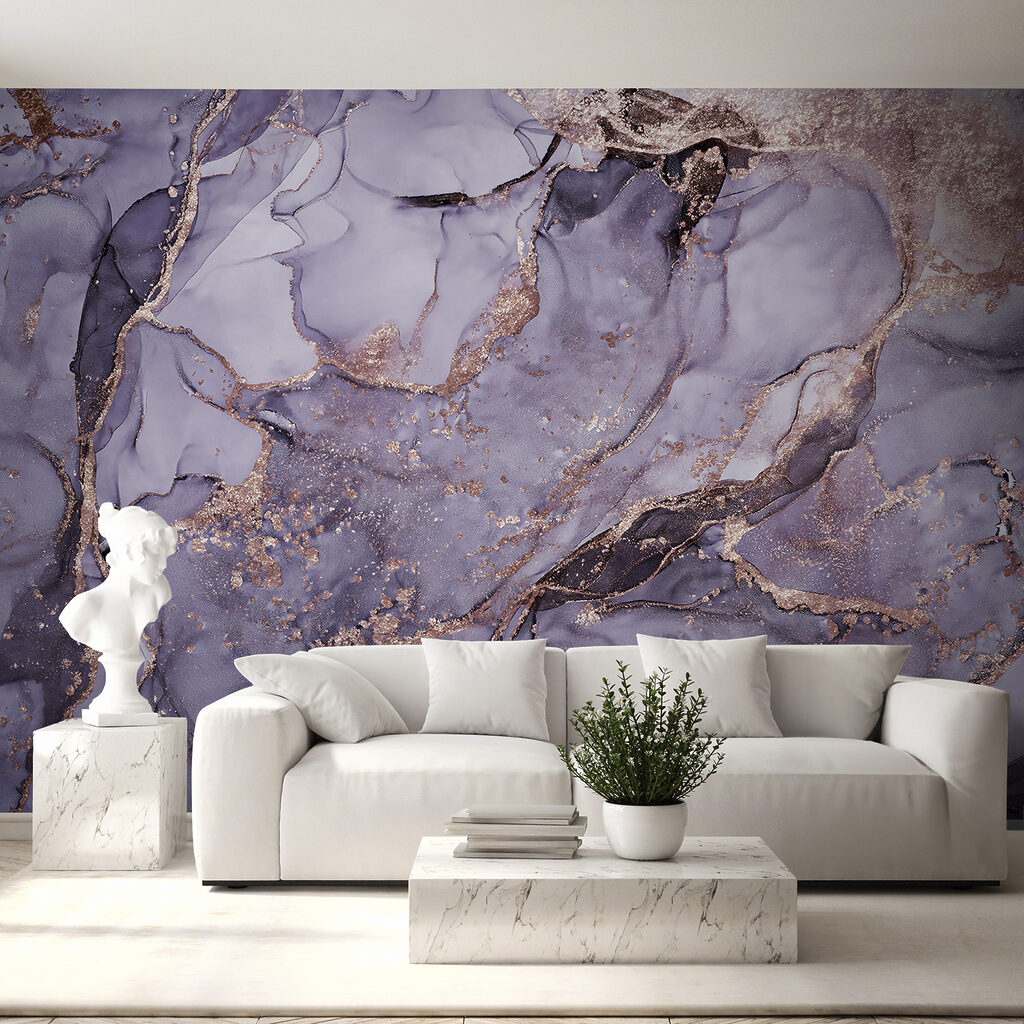 A close up of a painting