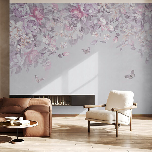 Floral μοτίβο με πεταλούδες Floral μοτίβο με πεταλούδες