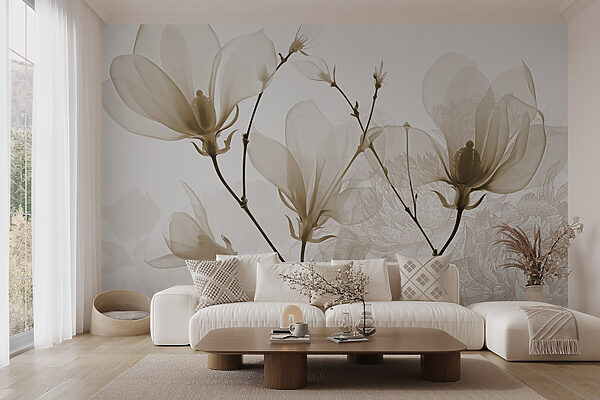 Delicate blooms in soft hues