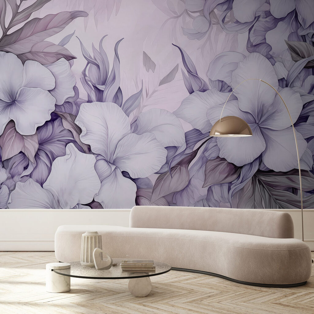 Delicate blooms in soft pastels