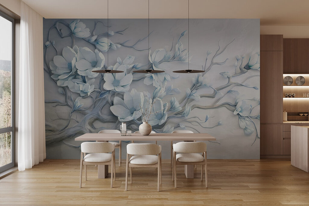 White flowers on a branch