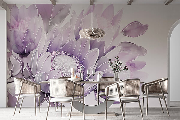 Delicate blooms in soft hues