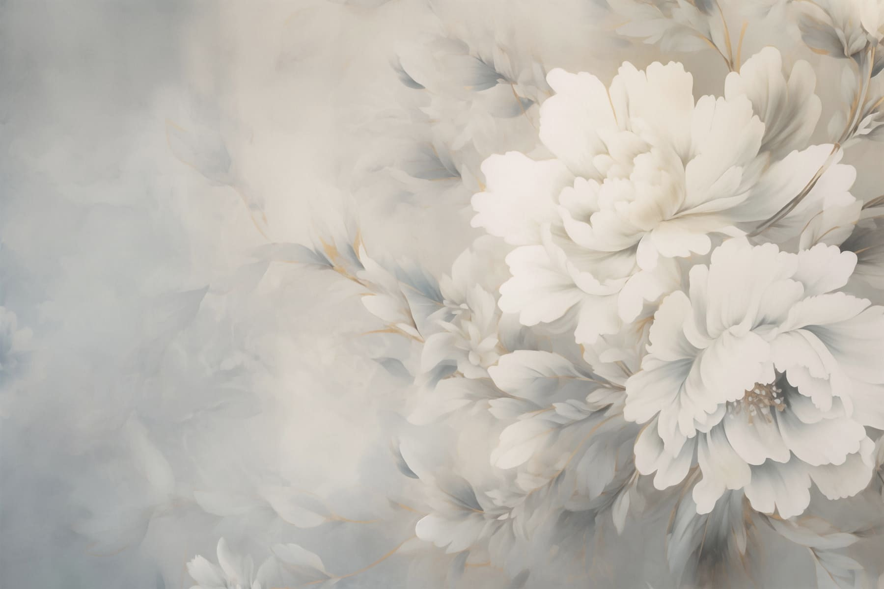 Delicate blooms on a soft backdrop