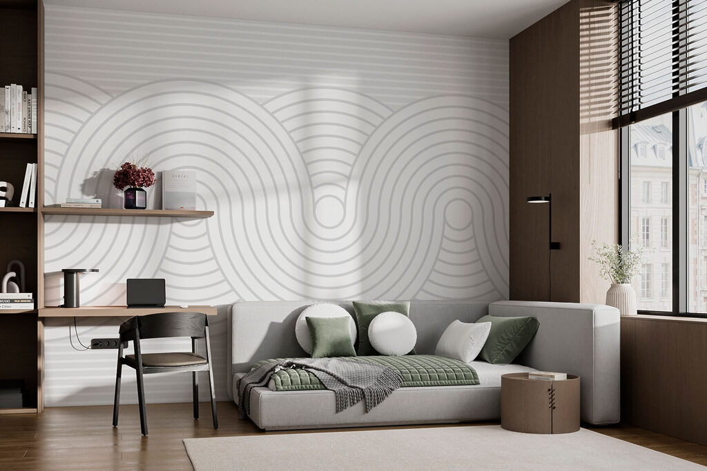 White and gray pattern