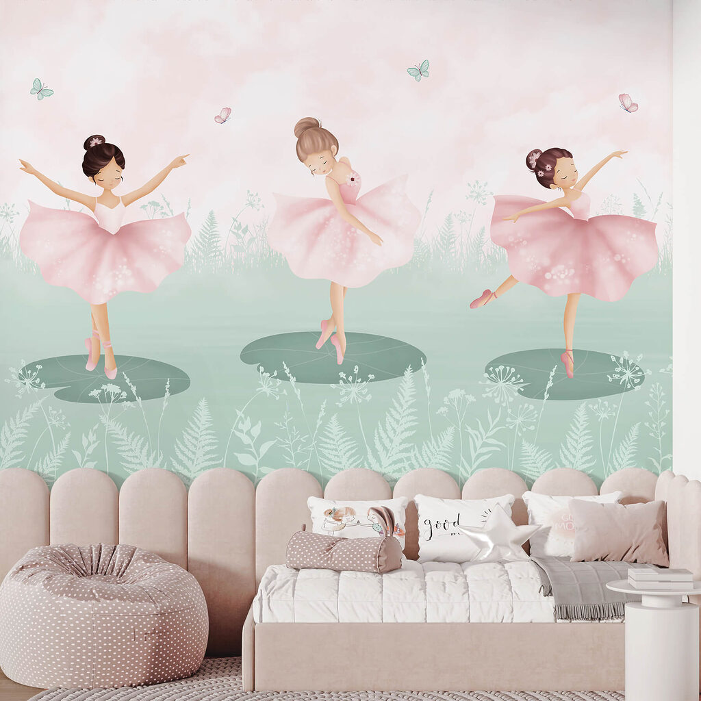 Group of girls dancing in a field