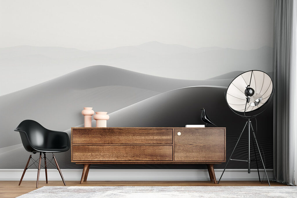 Sand dunes in the desert