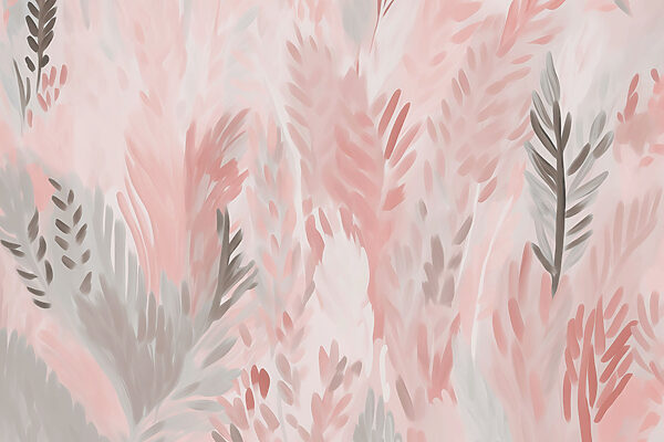 Pink and grey leaves