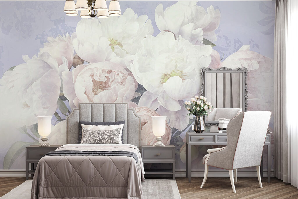 Bouquet of white and pink flowers