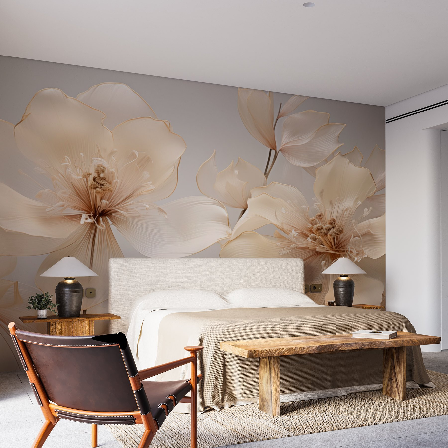 Delicate petals in soft hues